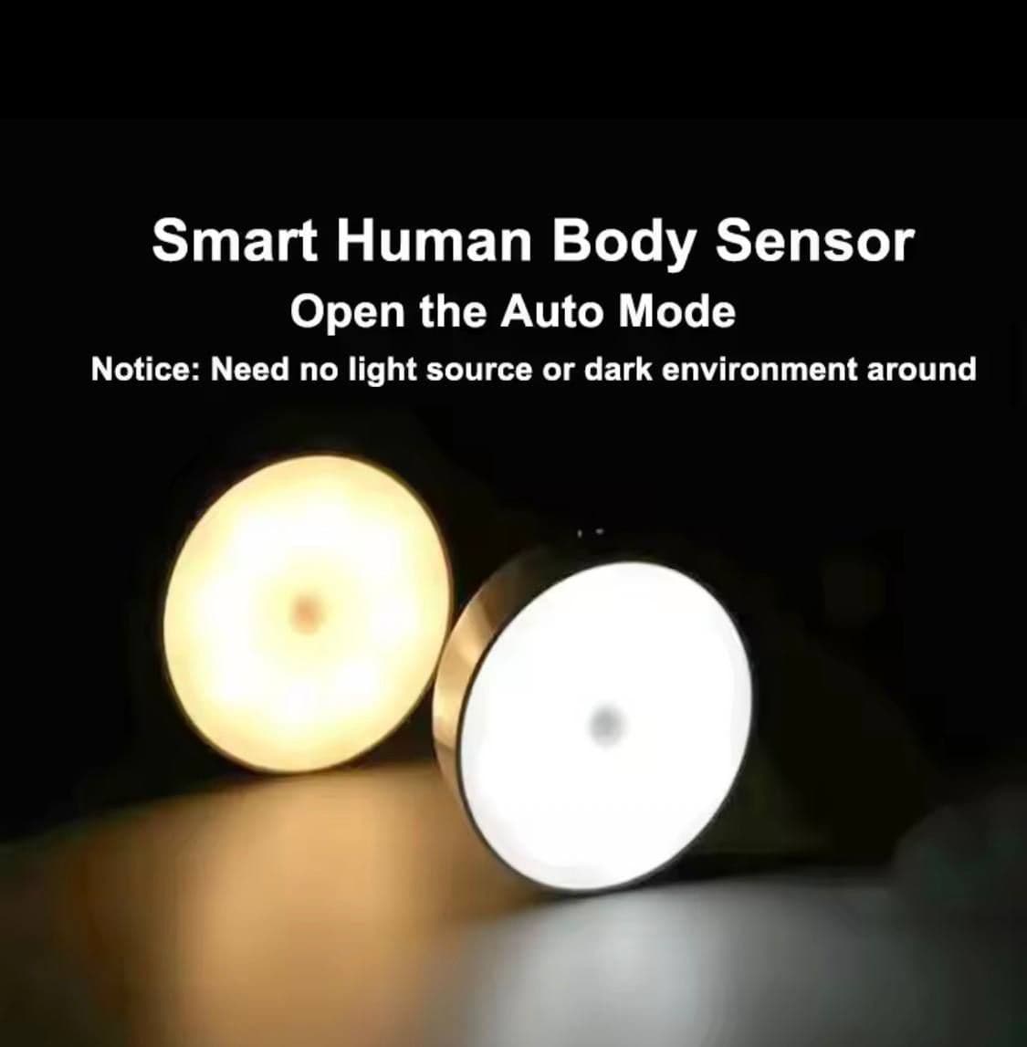 RECHARGEABLE BODY INDUCTION LIGHT WITH SWITCH