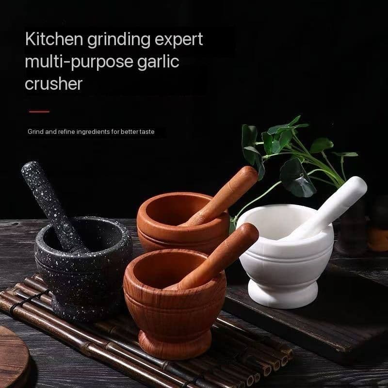 WOODEN MINI MOTAR/GRINDER