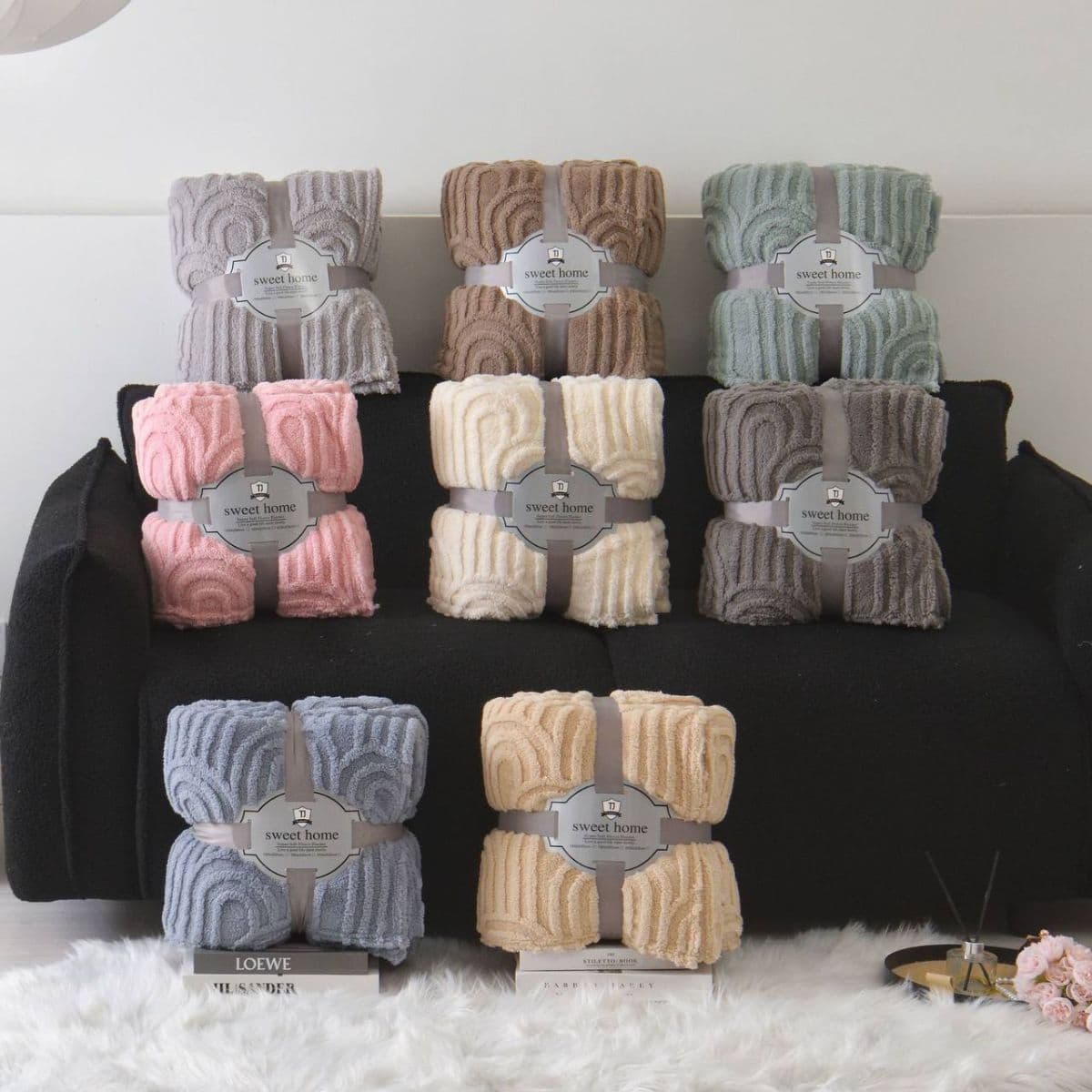 DOUBLE SIDED WARM SOLID SKIN FUR VELVET DUVET