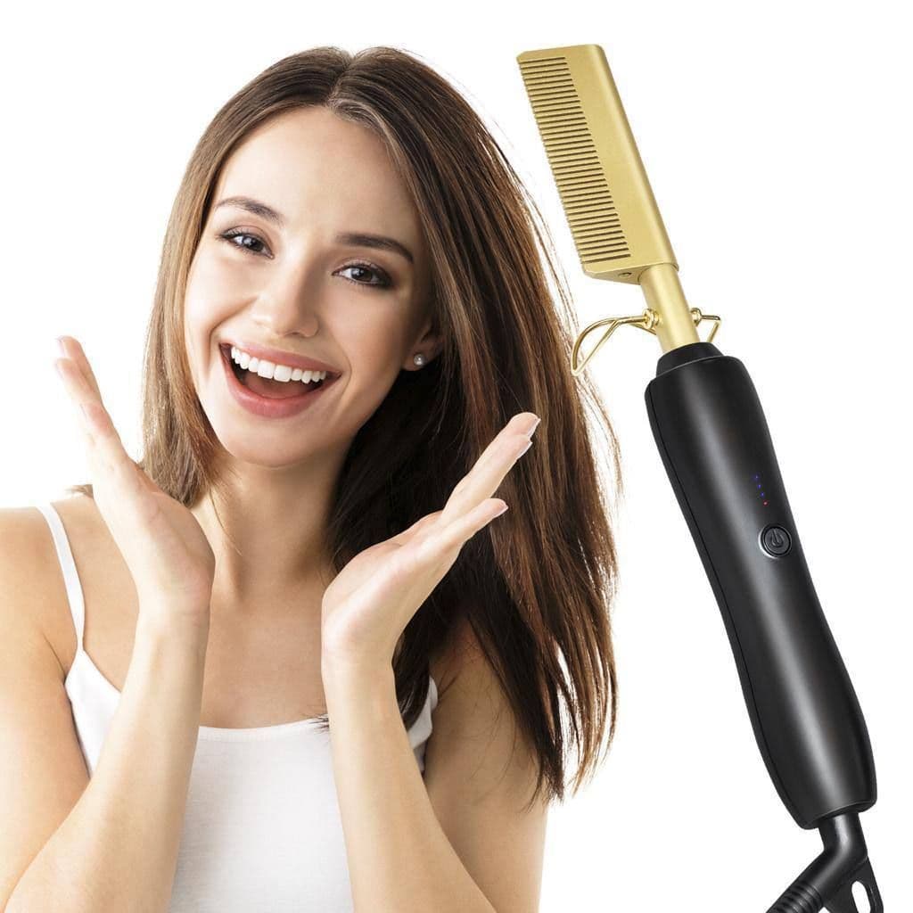 PURE GOLD STRAIGHTENING/CURLY COMB